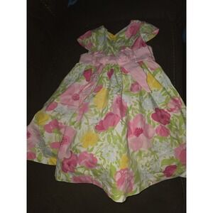 Gymboree Easter celebrations floral spring lined dress size 3